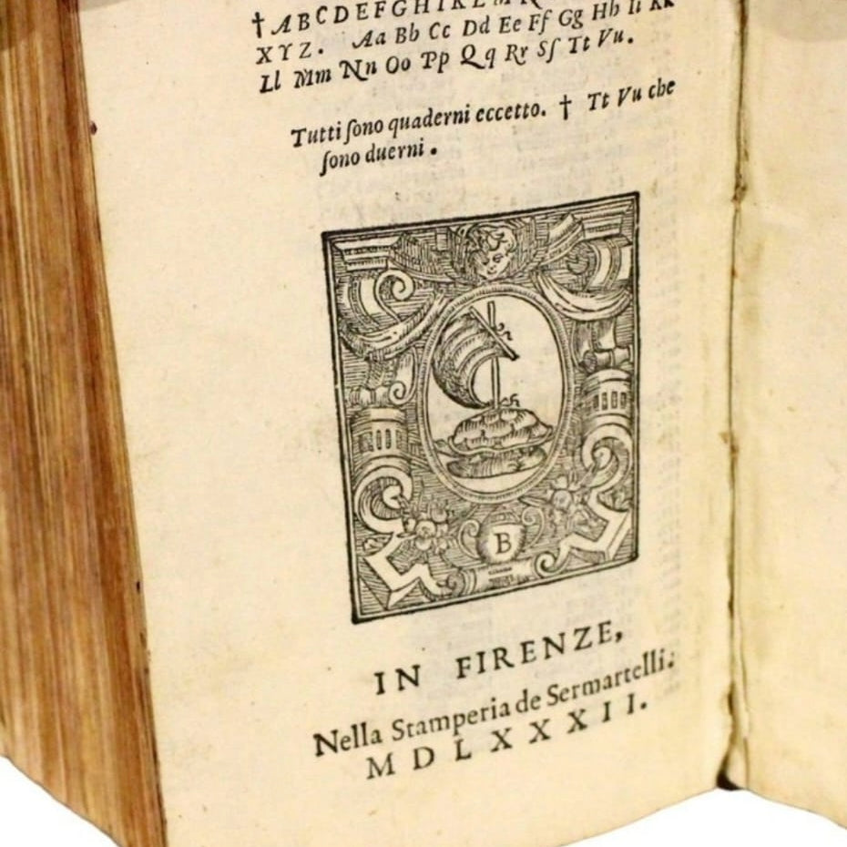 Omero - L'Odissea, Editore "Sermartelli - Firenze", 1582. Traduzione di Girolamo Baccelli